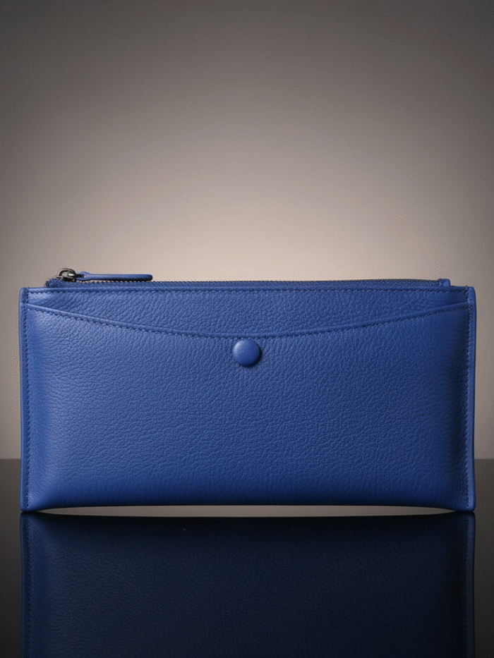 真皮長款手拿包